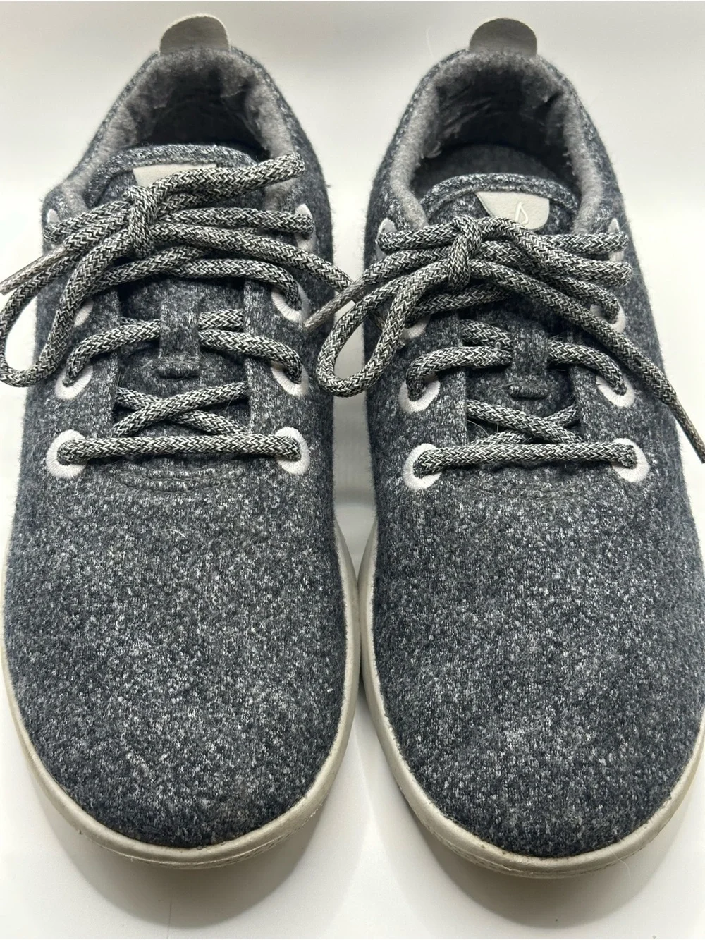 allbirds Charcoal Gray Merino Wool Lace-Up Sneakers